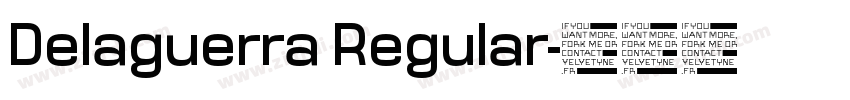 Delaguerra Regular字体转换